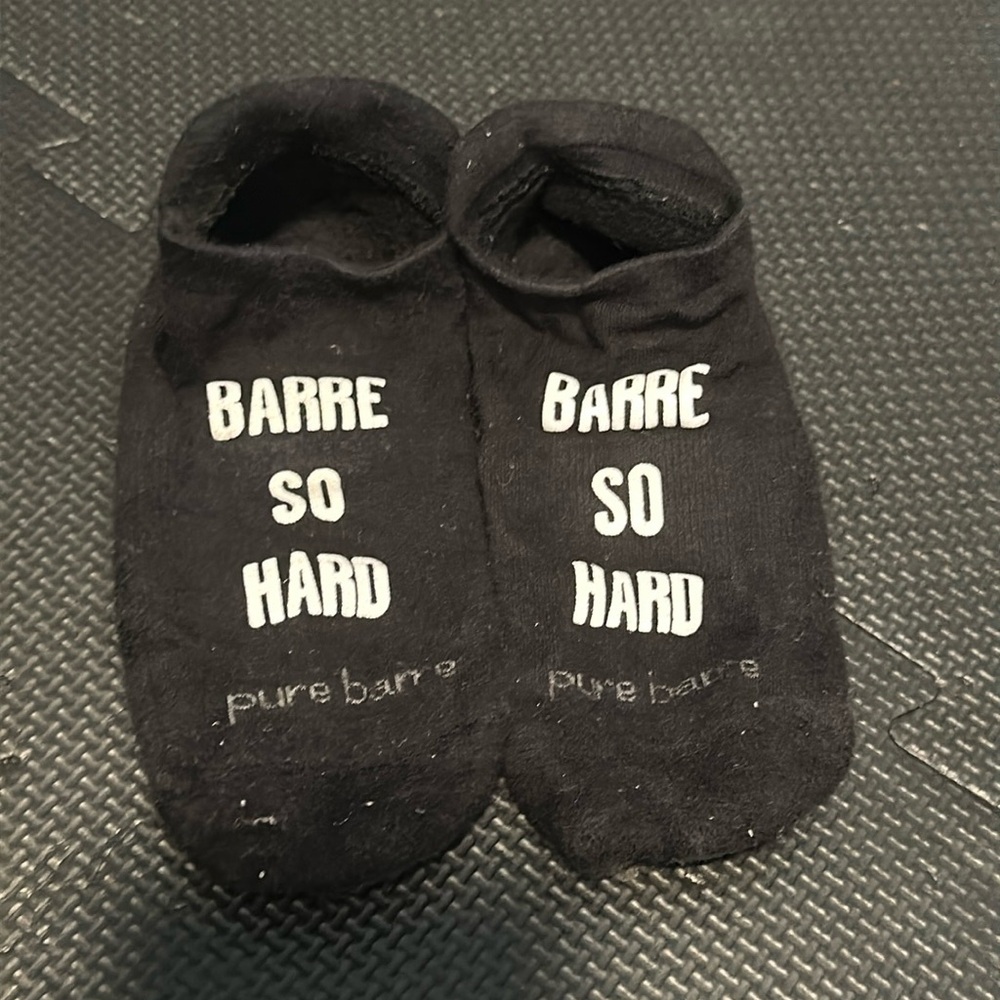 Pure Barre Socks-size medium  -Barre So Hard